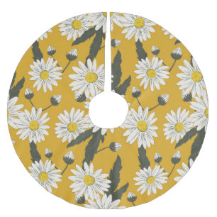Floral scarf design, vintage background. brushed polyester tree skirt