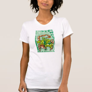 Floral Scorpio Scorpion in holly T-Shirt