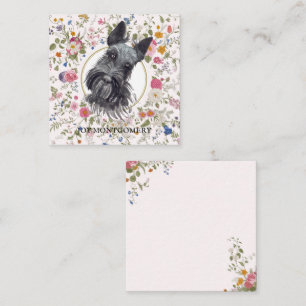 Floral Scottish Terrier Chien Maman Carte pour not