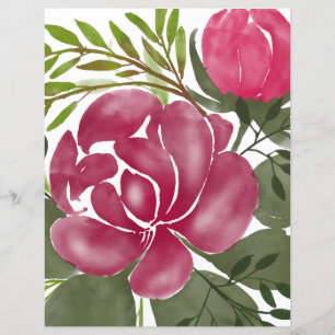 Floral Scrapbook Paper