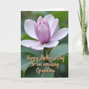 Floral Script Mothers Love Card