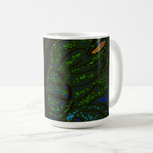 Floral Sea Monster Coffee Mug