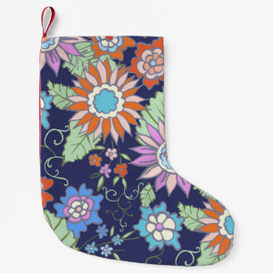 Floral seamless background pattern spring - summer small christmas stocking