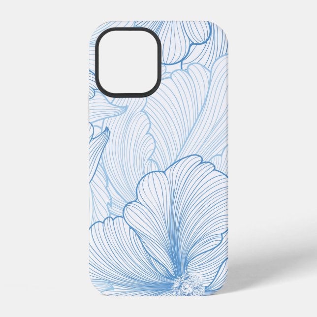 Floral seamless background. pattern with beautiful iPhone case (Back)