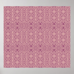 Floral Seamless: Beautiful Pattern Background Poster