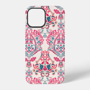 Floral seamless Ornate damask background. vintage iPhone 12 Case
