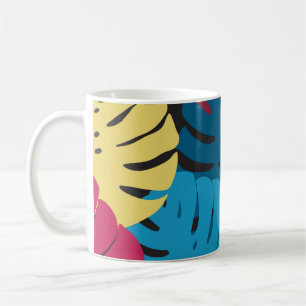 Floral seamless pattern. Background from bright le Coffee Mug