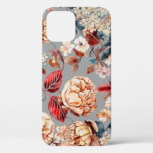 Floral seamless pattern, background In art nouveau Case-Mate iPhone Case (Back)