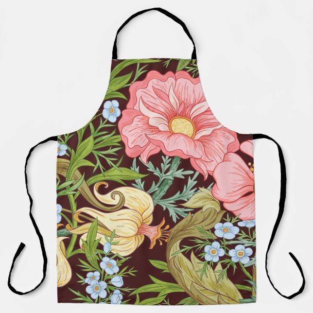 Floral Seamless pattern, background with In art no Apron (Front)