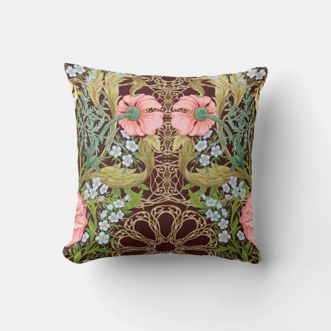 Floral Seamless pattern, background with In art no Throw Pillow (Front)