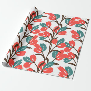 Floral seamless pattern. Cute floral background. P Wrapping Paper
