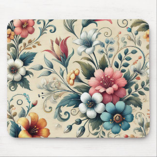 floral Seamless pattern design created through  Mouse Pad