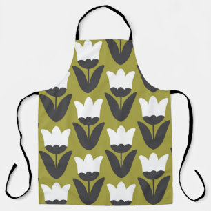 Floral seamless pattern design. Scandinavian style Apron