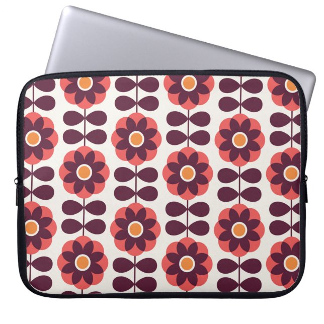 Floral seamless pattern design. Scandinavian style Laptop Sleeve (Front)
