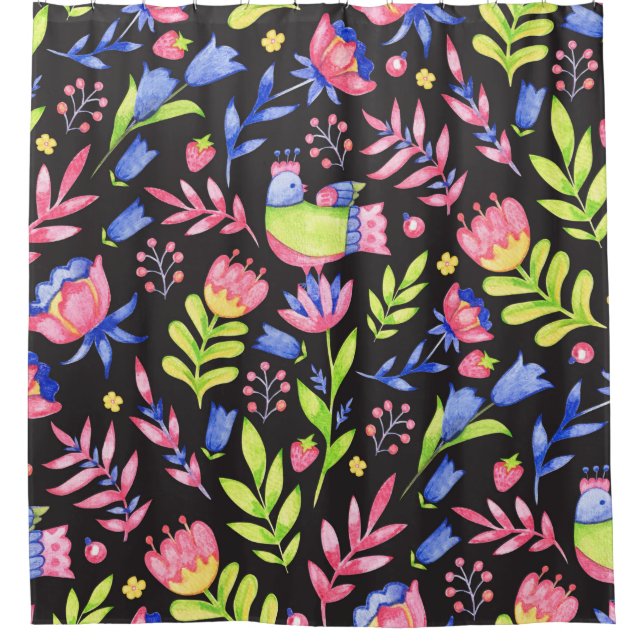 Floral seamless pattern design. Spring flowers and (Front)