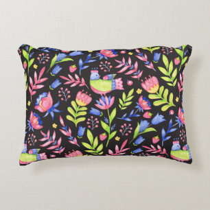 Floral seamless pattern design. Spring flowers and Accent Pillow