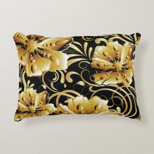 Floral seamless pattern. Flourish 3d wallpaper. Or Accent Pillow