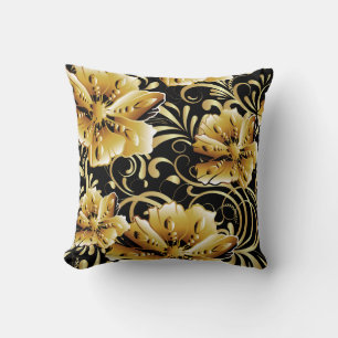 Floral seamless pattern. Flourish 3d wallpaper. Or Throw Pillow