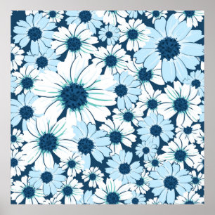 Floral seamless pattern /flower textilepattern, ab poster