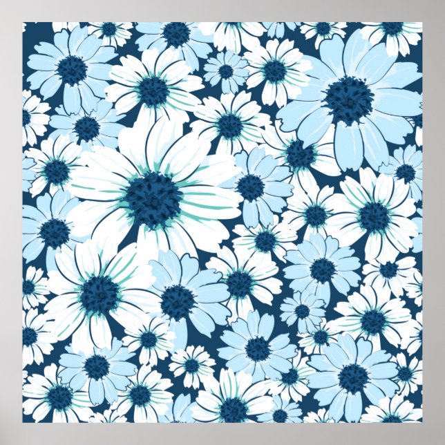 Floral seamless pattern /flower textilepattern, ab poster (Front)