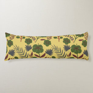 Floral seamless pattern flowers and butterflies body pillow