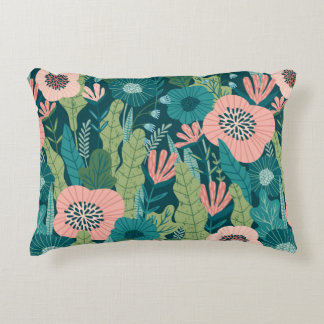 Floral seamless pattern, interior decor accent pillow