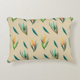 Floral seamless pattern made of stylized flowers a accent pillow
