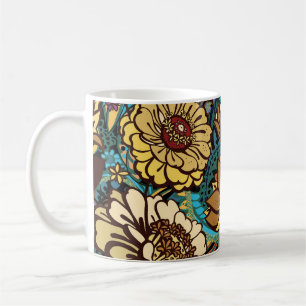 Floral seamless pattern, original print design. coffee mug