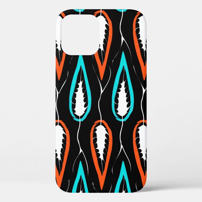 Floral seamless pattern retro fabric texture with  Case-Mate iPhone case (Back)
