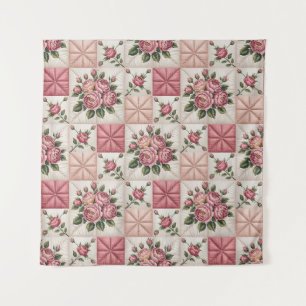 Floral Seamless Pattern, Roes Seamless Pattern Tapestry