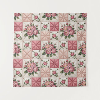 Floral Seamless Pattern, Roes Seamless Pattern Tapestry
