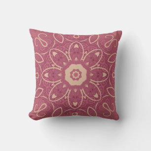 Floral Seamless Pattern Throw Pillow