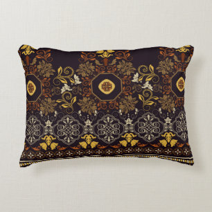 Floral seamless pattern. Vintage indian decorative Accent Pillow
