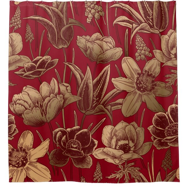 Floral seamless pattern. Vintage spring background (Front)