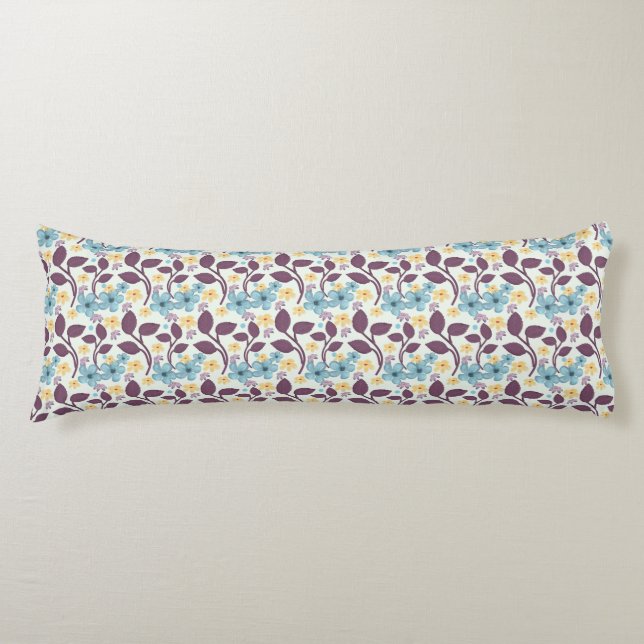  Floral Seamless Pattern | Vintage Style  Body Pillow (Front)