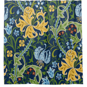 Floral seamless pattern with big flowers, lily and