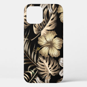 Floral Seamless Pattern with Leaves. iPhone 12 Case