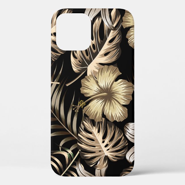 Floral Seamless Pattern with Leaves. Case-Mate iPhone Case (Back)