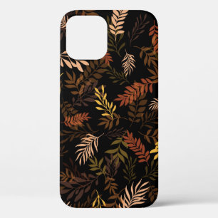 Floral seamless pattern with leaves. Seamless patt iPhone 12 Case