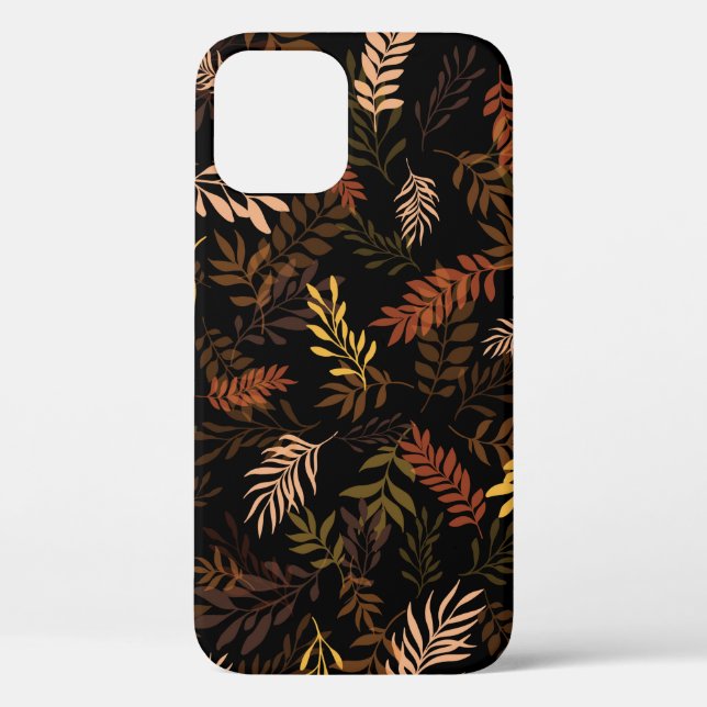Floral seamless pattern with leaves. Seamless patt Case-Mate iPhone Case (Back)