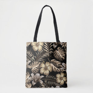 Floral Seamless Pattern with Leaves. Tote Bag