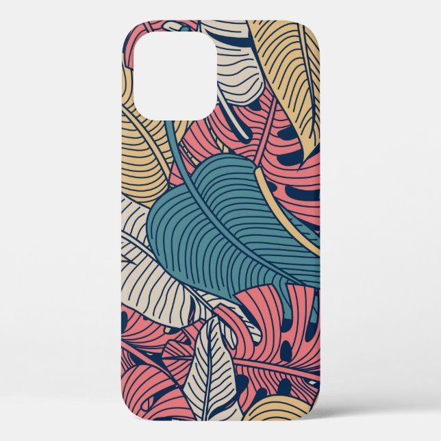 Floral seamless pattern with leaves. tropical back Case-Mate iPhone case (Back)
