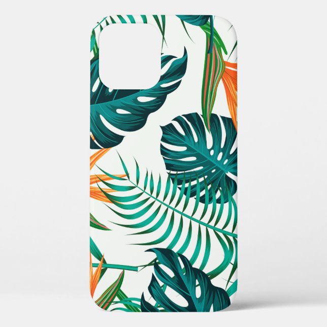 Floral seamless pattern with leaves. tropical back Case-Mate iPhone case (Back)