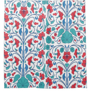 Floral seamless pattern with nasturtium flowers. A