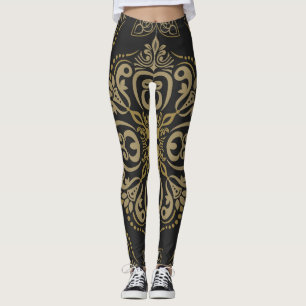 Floral seamless, vintage, botanical design. leggings