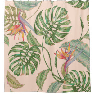 Floral seamless vintage tropical pattern backgroun