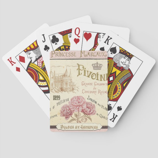 Floral Seed Packet Playing Cards (Back)