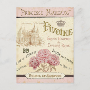Floral Seed Packet Postcard