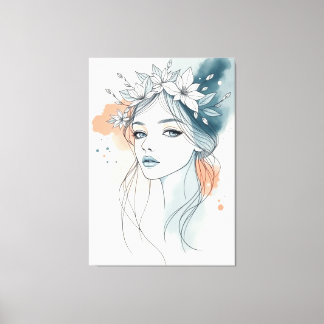 Floral Serenity Canvas Print