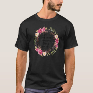Floral She is More Precious Than Jewels Christian  T-Shirt